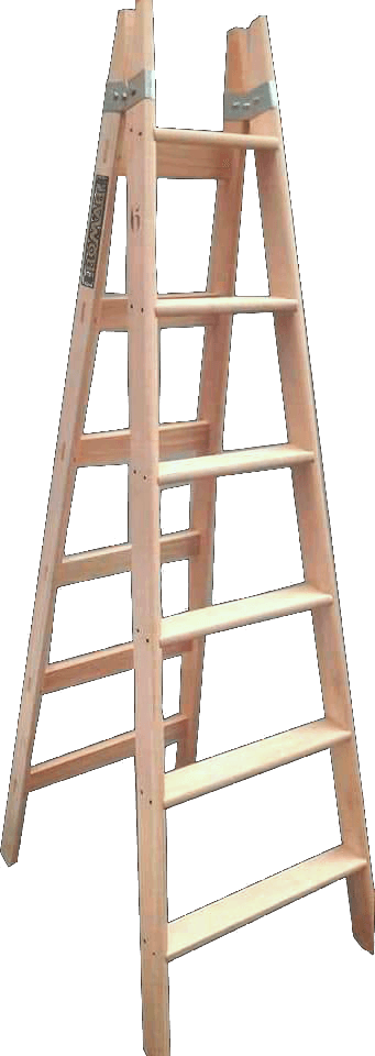 Escalera Combinada Romar abierta, vista completa